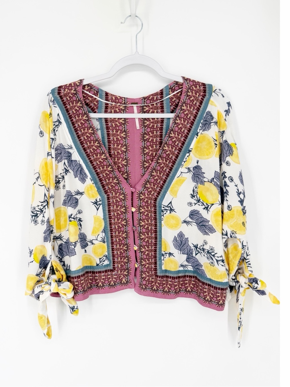 𝅺FREE People Freshly Squeezed Shirt Size XS - Picture 2 of 6
